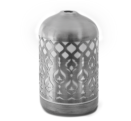 Lampada diffusore di oli essenziali Arabesque Argento
