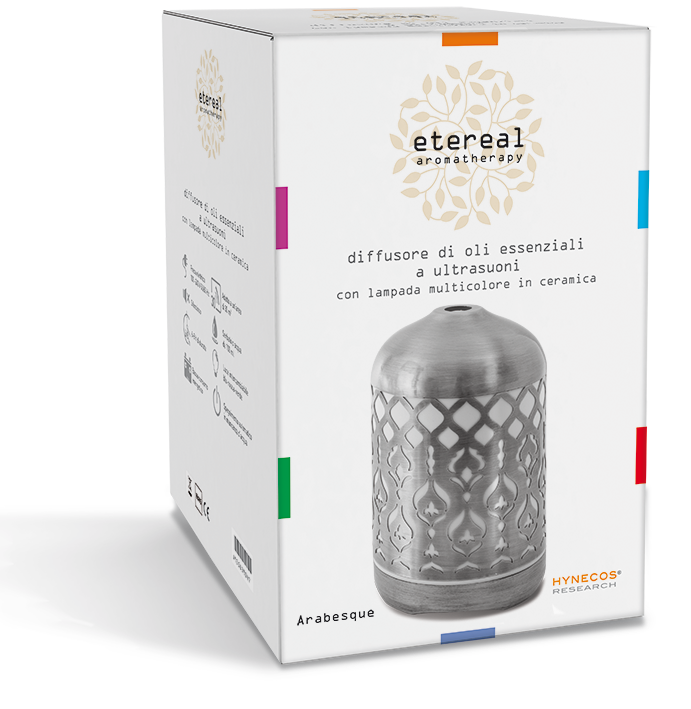Lampada diffusore di oli essenziali Arabesque Argento