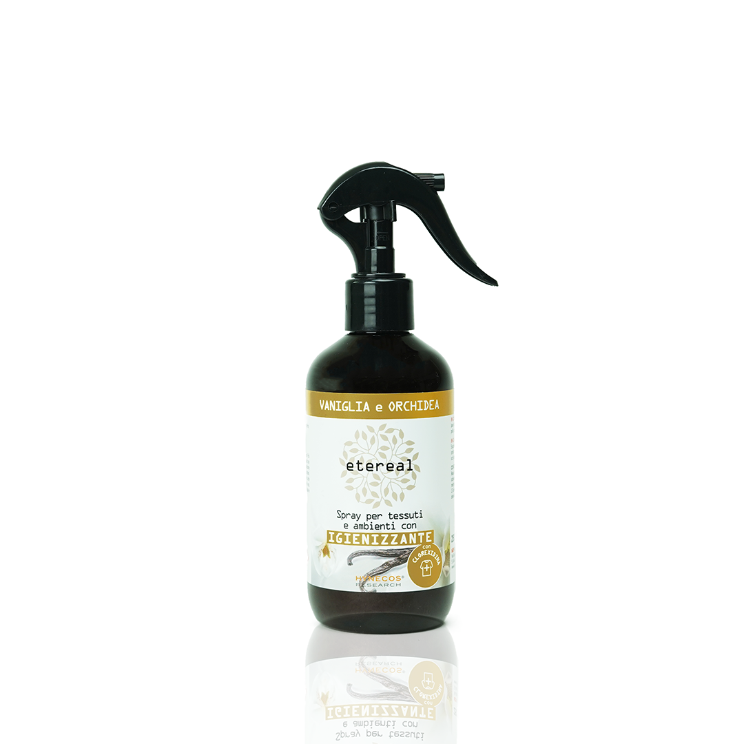 Vaniglia e Orchidea - Spray per tessuti e ambienti profumato con igienizzante - 250 ml