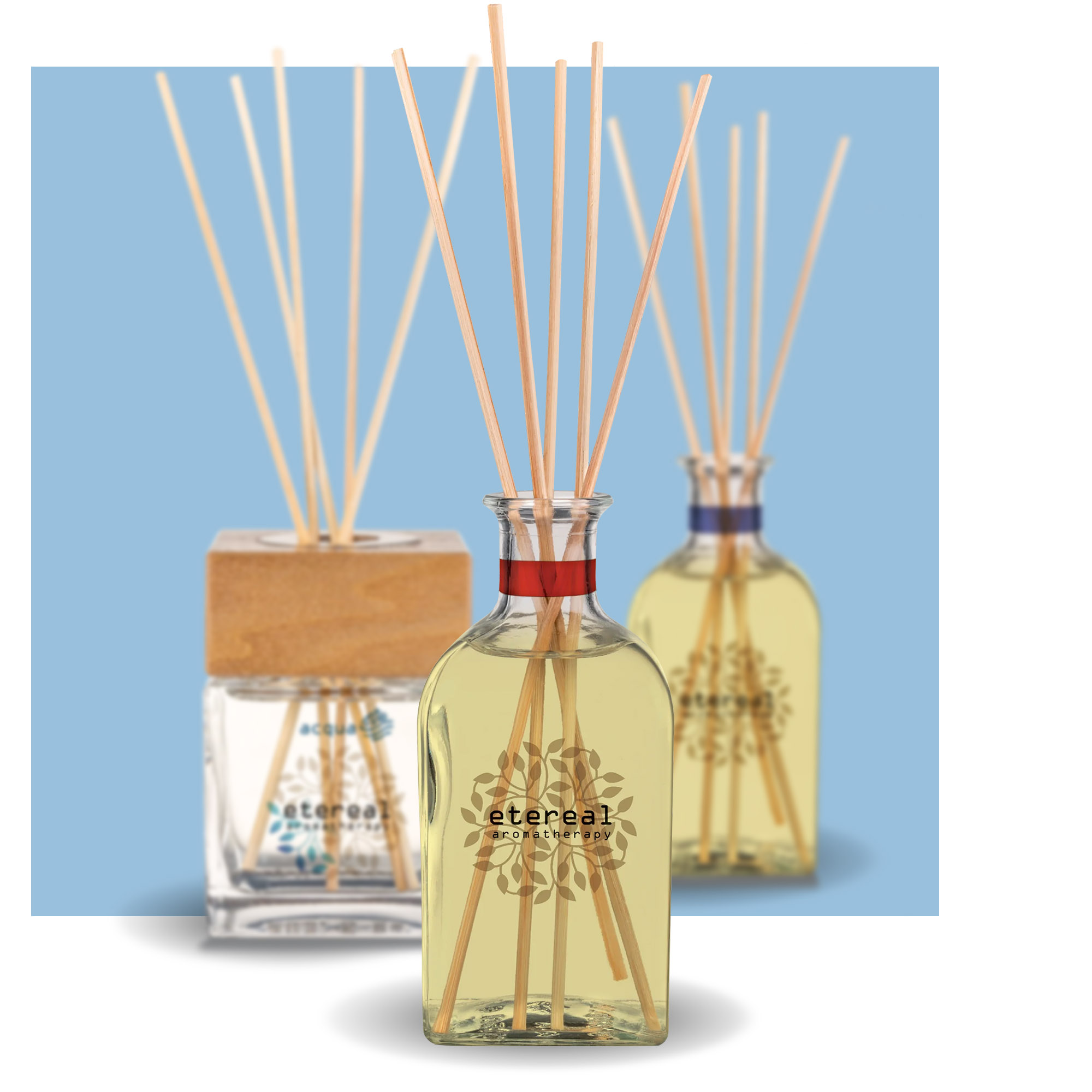 Profumatori Ambiente Bastoncino ANUHEA Allegrini - Diffusori In Vetro Da 400 Ml Completi Di Bastoncini In Legno