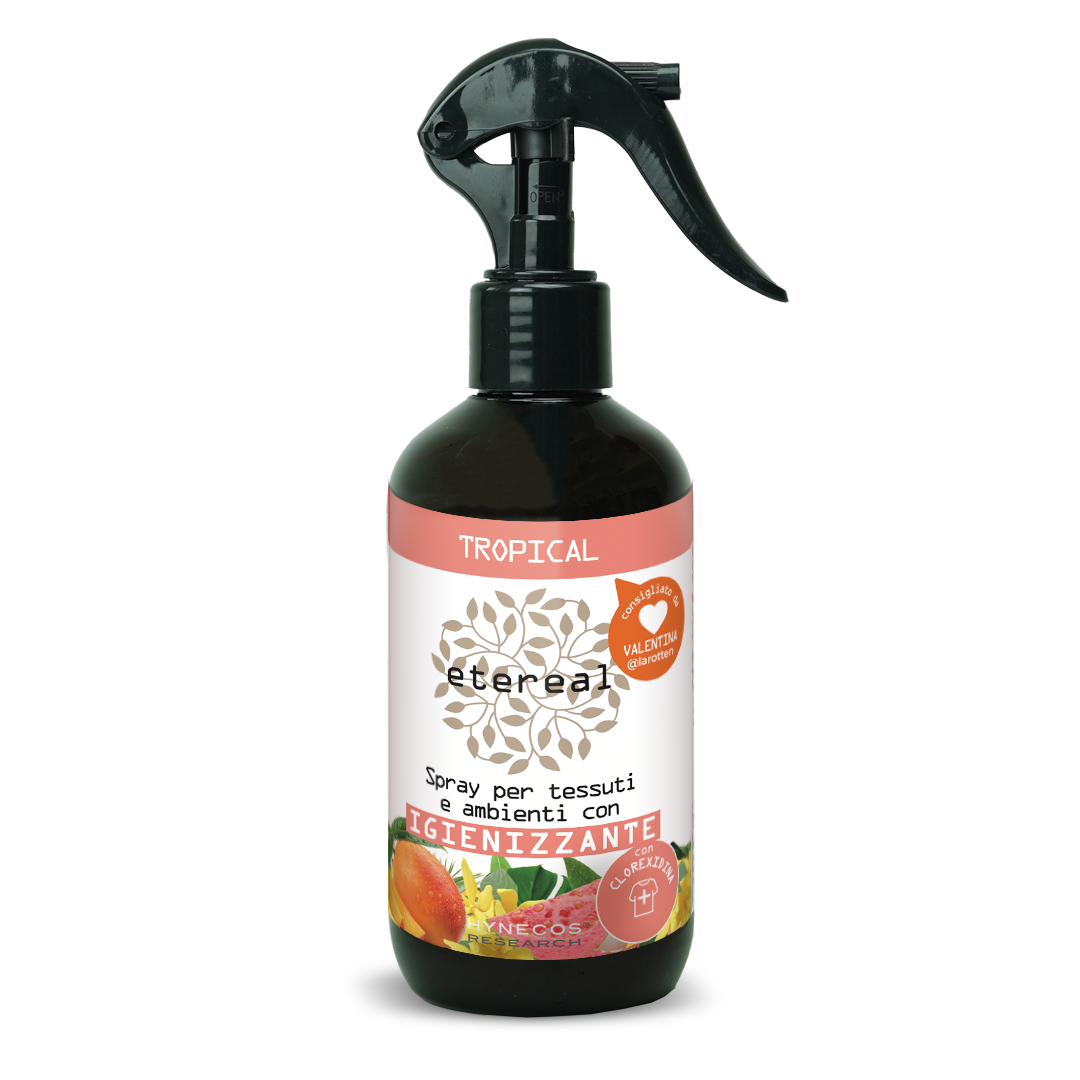 Tropical - Spray per tessuti e ambienti profumato con igienizzante - 250 ml