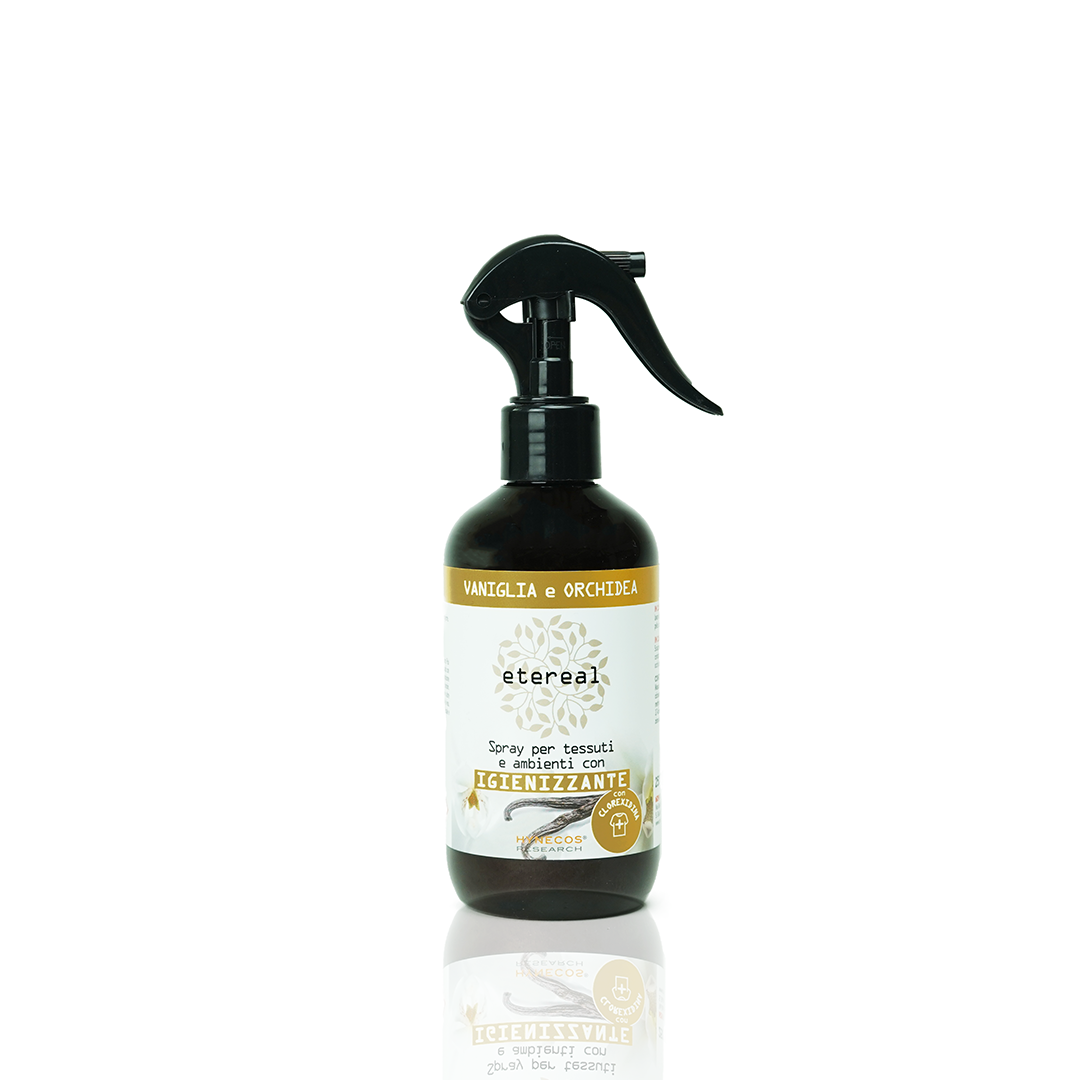 Vaniglia e Orchidea - Spray per tessuti e ambienti profumato con igien –